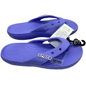 New CROCS Classic Flip Flop Sandals Jibbitz M 9 L  11 Digital Violet 42 43